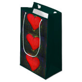 Farbige Heart-Geschenktasche Kleine Geschenktüte (Vorderseite Schrägansicht)