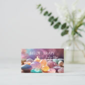 Farbige Heilsteine und Litotherapie Visitenkarte (Stehend Vorderseite)