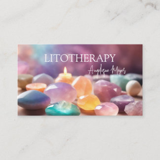 Farbige Heilsteine und Litotherapie Visitenkarte