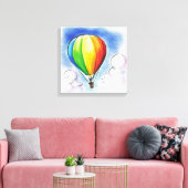 Farbige Heißluftballon-Leinwand Leinwanddruck (Insitu (Wohnzimmer))