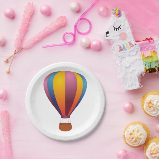 Farbige Heißluftballon-Papier-Teller Pappteller (Party)