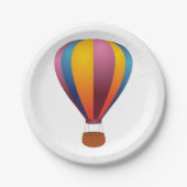 Farbige Heißluftballon-Papier-Teller Pappteller (Vorderseite)