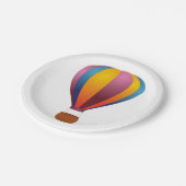 Farbige Heißluftballon-Papier-Teller Pappteller (Schrägansicht)