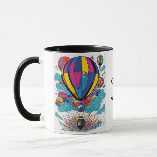 Farbige Heißluftballon-Tasse Tasse (Links)