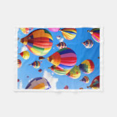 Farbige Heißluftballons Decke (Vorderseite (Horizontal))