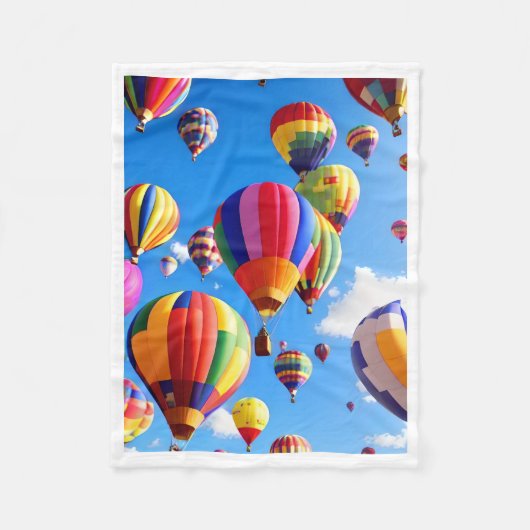 Farbige Heißluftballons Decke (Vorderseite)