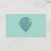 Farbige Heißluftballons nach Maß Visitenkarte (Rückseite)