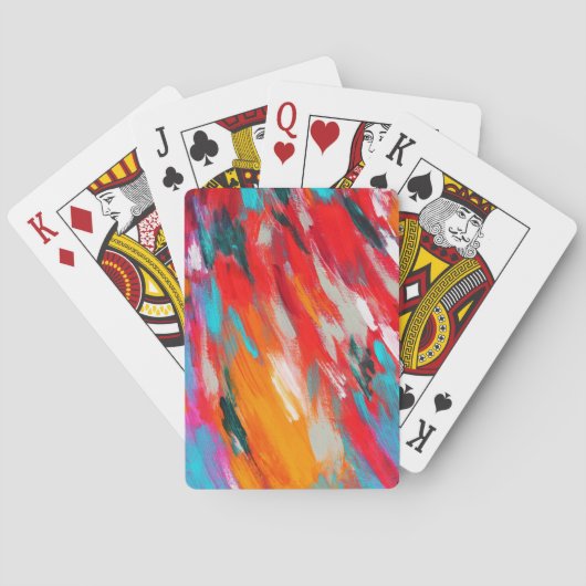 Farbige Helle Farben Spielkarten (Rückseite)