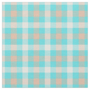 Farbige helle Muster blau karierte scottie modern Stoff