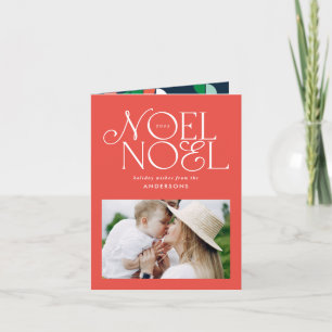 Farbige helle Noel-Weihnachts-Geometrie-Foto Feiertagskarte