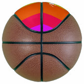 Farbige, helle Regenbogenlinien Basketball (Rechts)