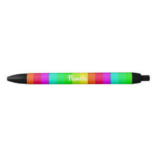 Farbige, helle Regenbogenlinien Kugelschreiber