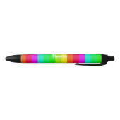 Farbige, helle Regenbogenlinien Kugelschreiber (Unterseite)