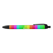 Farbige, helle Regenbogenlinien Kugelschreiber (Oberseite)