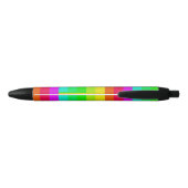 Farbige, helle Regenbogenlinien Kugelschreiber (Rückseite)