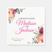 Farbige, helle Wasserfarbe Serviette (Vorderseite)