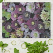 Farbige Hellebore-Blume Geschirrtuch (Gefaltet)