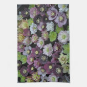 Farbige Hellebore-Blume Geschirrtuch (Vertikal)