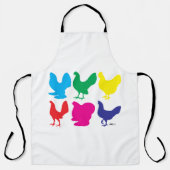 Farbige Hennen Schürze (Vorderseite)