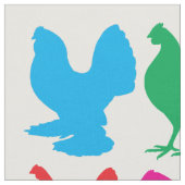 Farbige Hennen Stoff (Nahaufnahme)