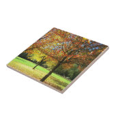 Farbige Herbstbäume Fliese (Seite)