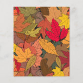Farbige Herbstblätter (Rückseite)