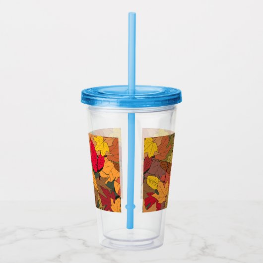 Farbige Herbstblätter Acryltrinkbecher (Rechts)