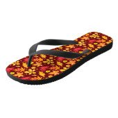 Farbige Herbstblätter Badesandalen (Schrägansicht)