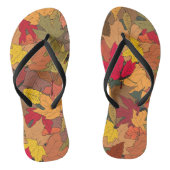 Farbige Herbstblätter Badesandalen (Fußbett)
