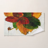 Farbige Herbstblätter Badhandtuch Set (Handtuch)