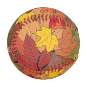 Farbige Herbstblätter Baseball (Vorderseite Links)