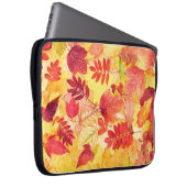 Farbige Herbstblätter. Baumgefallenes Laubmuster. Laptopschutzhülle (Vorne Rechts)