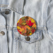 Farbige Herbstblätter Button (Beispiel)