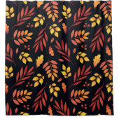 Farbige Herbstblätter Duschvorhang (Vorderseite)