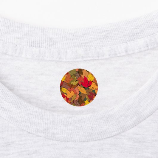 Farbige Herbstblätter Etiketten (Befestigt)