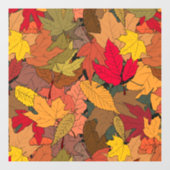 Farbige Herbstblätter Fensteraufkleber (Blatt)