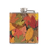 Farbige Herbstblätter Flachmann (Rückseite)