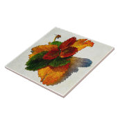 Farbige Herbstblätter Fliese (Seite)