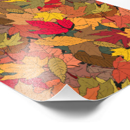 Farbige Herbstblätter Fotodruck