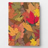 Farbige Herbstblätter Fotoplatte (Vorderseite)