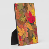 Farbige Herbstblätter Fotoplatte (Seite)