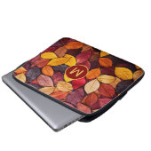 Farbige Herbstblätter für die benutzerdefinierte M Laptopschutzhülle (Vorne Knopf)