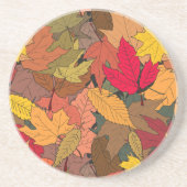 Farbige Herbstblätter Getränkeuntersetzer (Vorne)