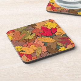 Farbige Herbstblätter Getränkeuntersetzer