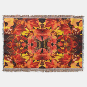 Farbige Herbstblätter, gold rot orange Ahornblatt Decke