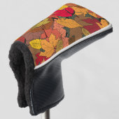 Farbige Herbstblätter Golf Headcover (3/4 Vorderseite)