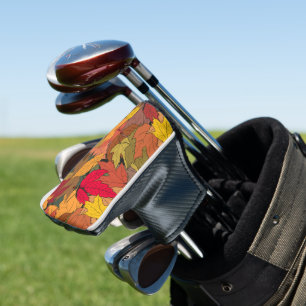 Farbige Herbstblätter Golf Headcover