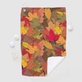 Farbige Herbstblätter Golfhandtuch (Insitu)