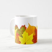 Farbige Herbstblätter Kaffeetasse (Vorderseite Links)