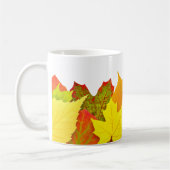 Farbige Herbstblätter Kaffeetasse (Links)